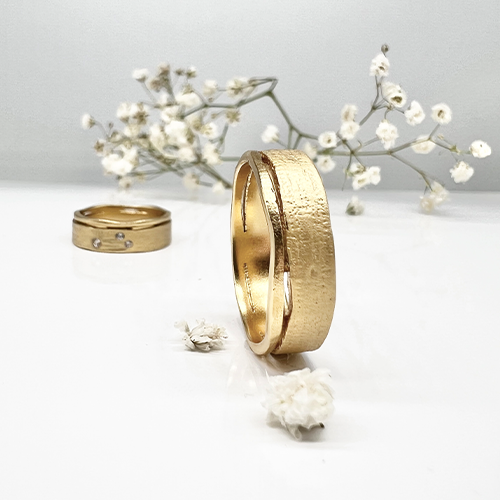 Misty Forest "Tree" Mens Ring - Förgyllt med 14K Guld