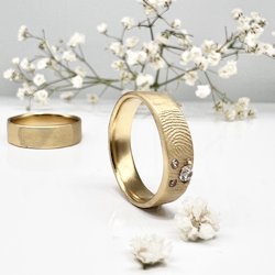 Misty Forest "Print" Ring - Förgyllt med 14K Guld