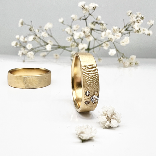 Misty Forest "Print" Ring - Förgyllt med 14K Guld