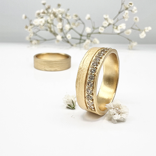 Misty Forest "Crown" Ring - Förgyllt med 14K Guld