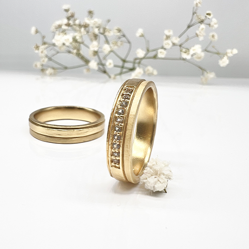 Misty Forest "Lake" Ring - Förgyllt med 14K Guld