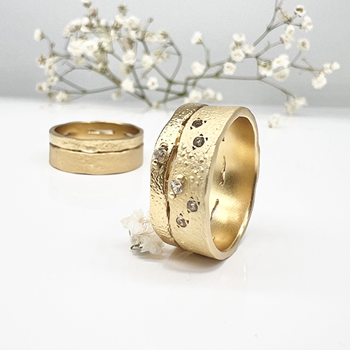 Misty Forest "Universe" Ring - Förgyllt med 14K Guld