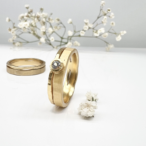 Misty Forest "Source" Ring - Förgyllt med 14K Guld