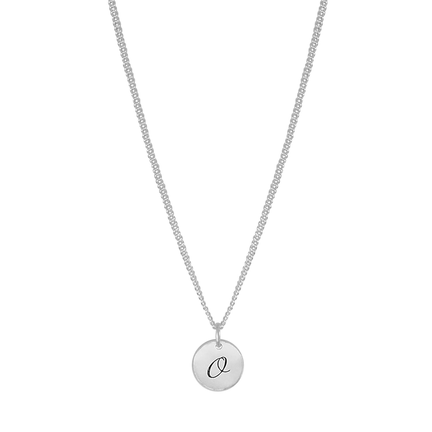 Letter Coin Halsband Silver