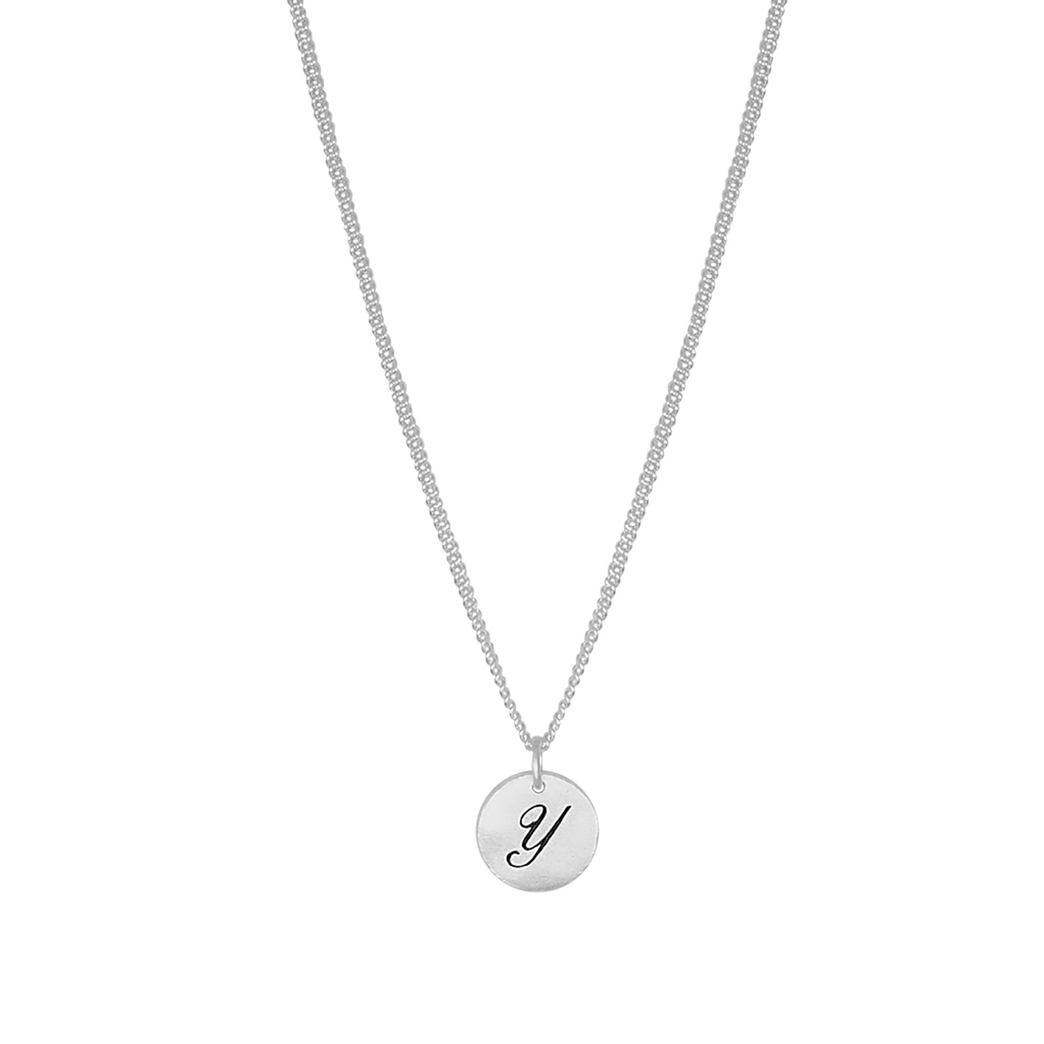 Letter Coin Halsband Silver