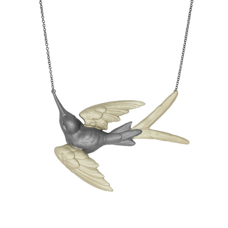 Fluttering Swallow Halskette - Bronze