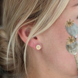 Poppy Stud Earrings, silver