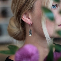 Dandelion Earrings, bronze