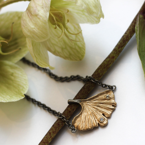 Osaka Ginkgo Armband - Brons/Guld