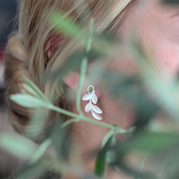 Wild Olive Earrings, örhängen silver/ guld