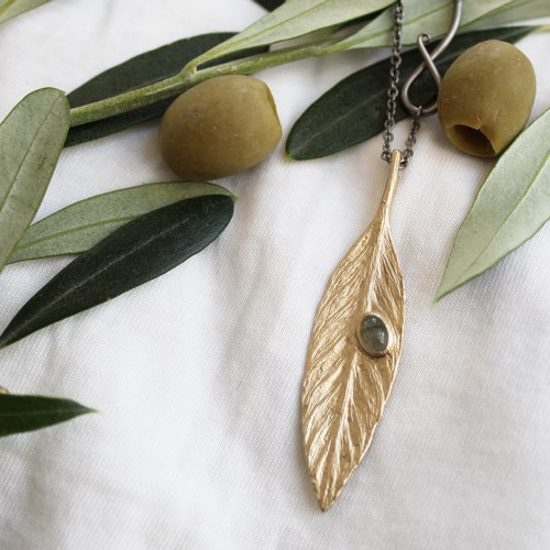 Halkidiki Olive Necklace - Bronze