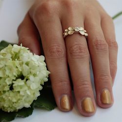 The Sublime Dahlia Ring - Silber