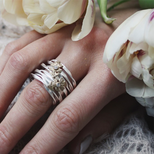 Bright Sunshine Ring, silver