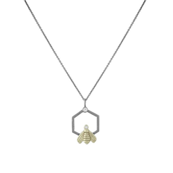 Queen Bee Necklace - Bronze