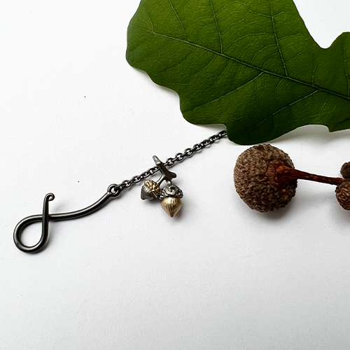 Tiny Acorn Armband - Brons/Guld