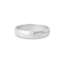 Misty Forest Louie Mens Ring - Silver