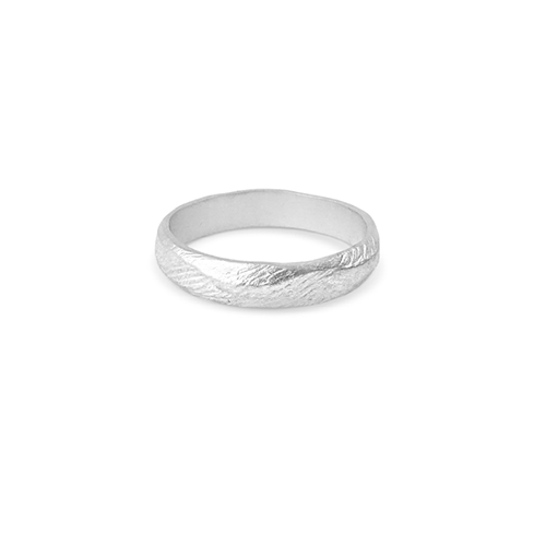 Misty Forest Louie Mens Ring- Silver