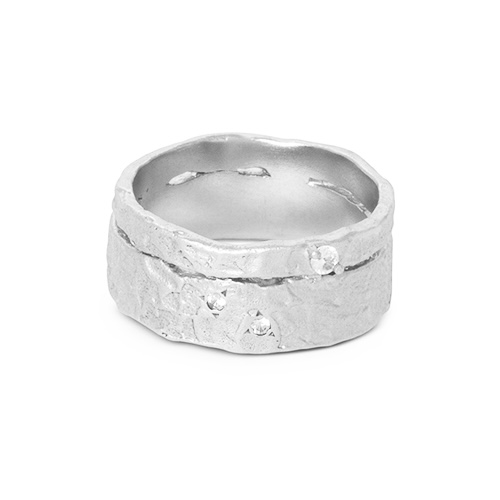 Misty Forest Horizon Ring - Silver