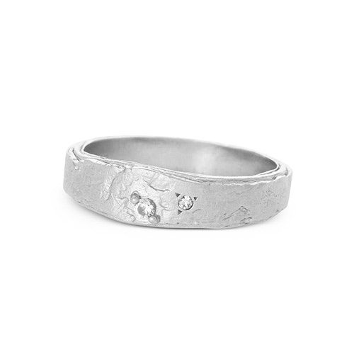 Misty Forest Summer Rain Ring - Silber