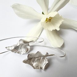 Precious Leaves Earrings - Silver