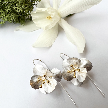 Difylleia Earrings - Silver/Gold