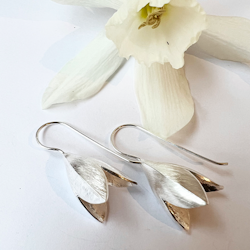 Tulips Earrings - Silver