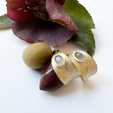 Amorgos Oliven øreringe - Bronze