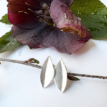 Olive Leaf Earrings, örhängen silver