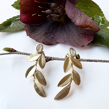 Wild Olive Earrings, örhängen brons / guld