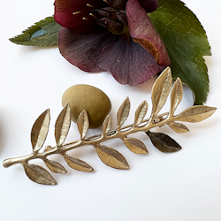 Olive Branch Brosche - Bronze / Gold
