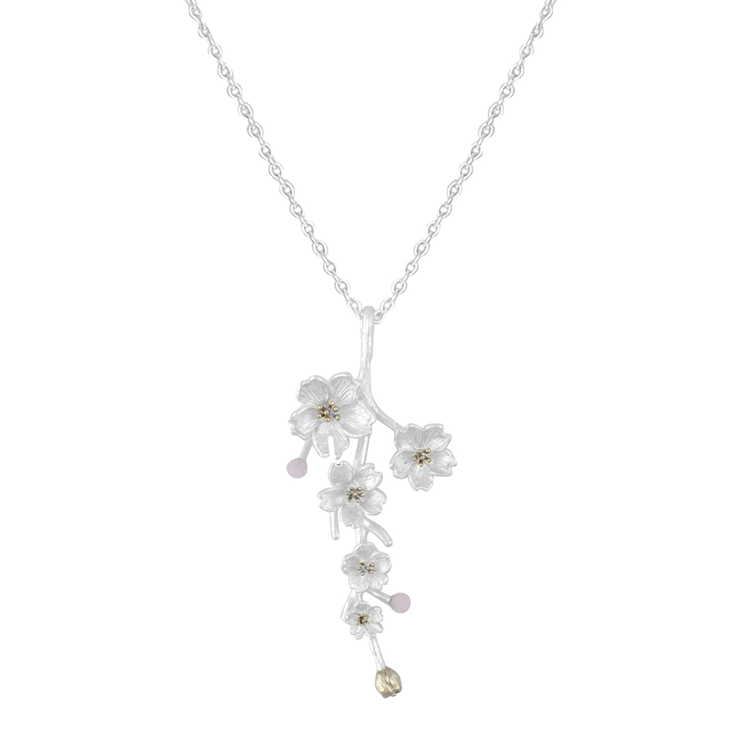 Somei Sakura Necklace - Silver