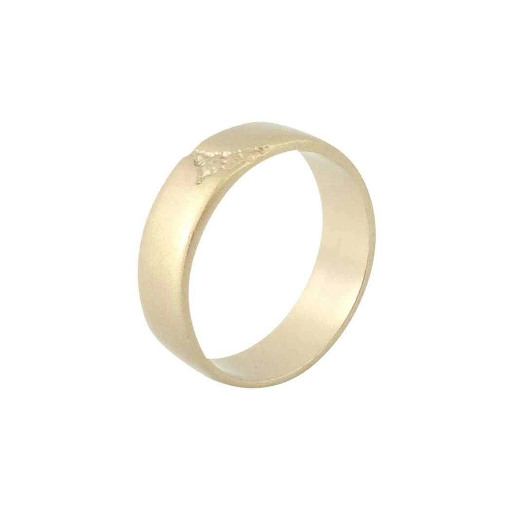 Misty Forest Mens "World" Ring - Förgyllt med 14K Guld