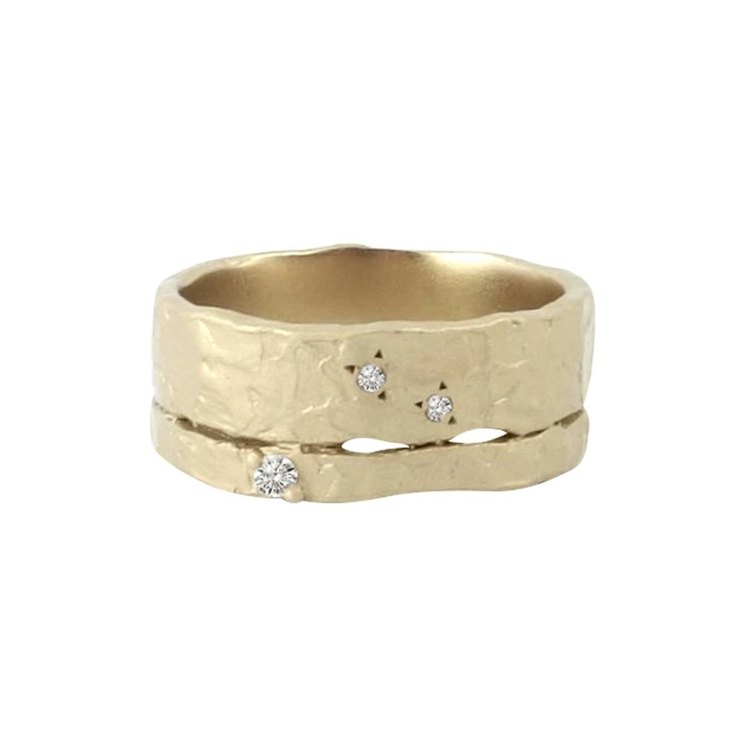 Misty Forest Horizon Ring – 14 Karat Gold