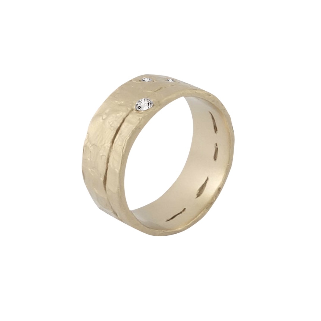 Misty Forest Horizon Ring - 14K Gold
