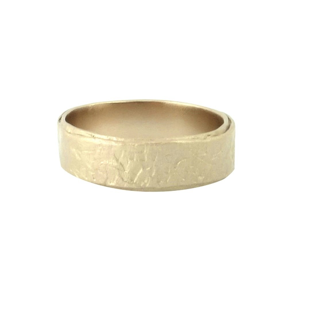 Misty Forest Urban Mens Ring - 14K Gold