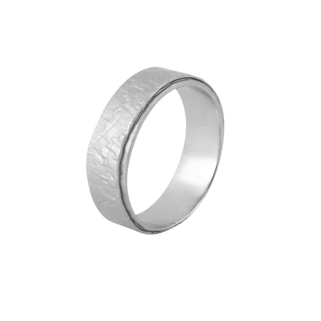 Misty Forest "Urbane" Mens Ring - Silver