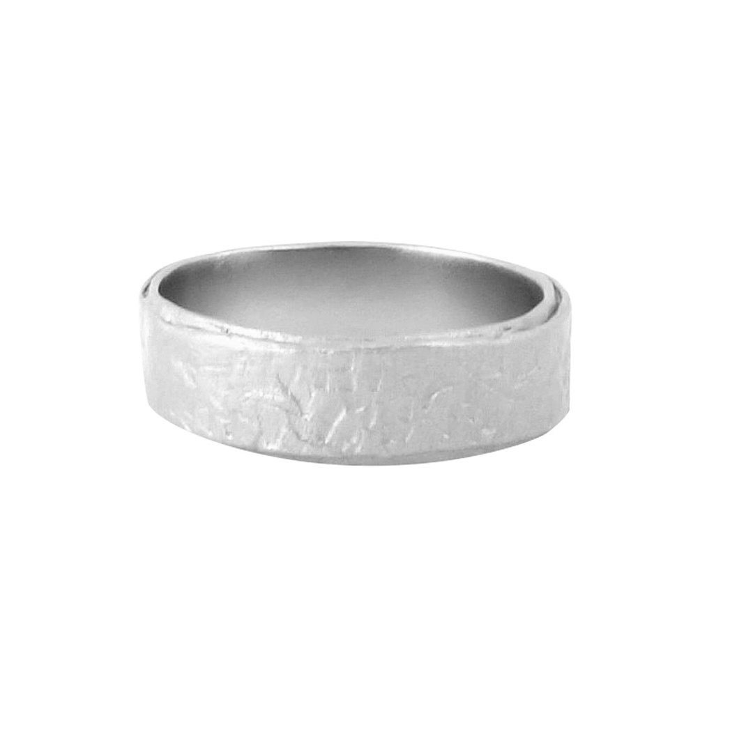 Misty Forest "Urbane" Mens Ring - 18K Vitguld med Rhodium