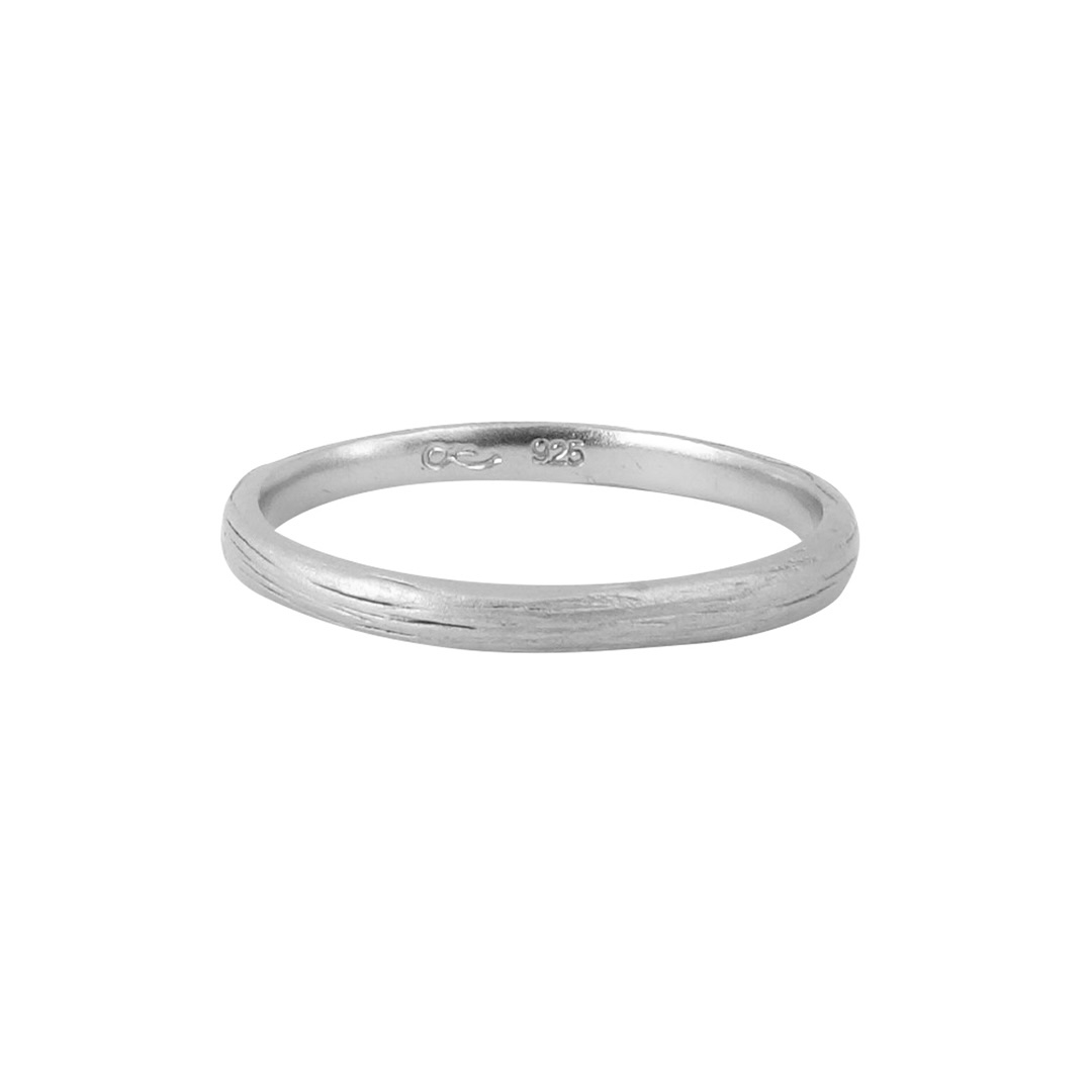 Misty Forest Mars Mens Ring - 18K White Gold with Rhodium