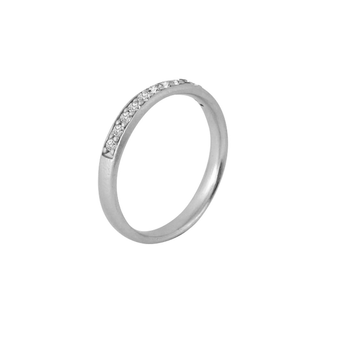 Misty Forest "Sparkling" Ring - 18K Vitguld med Rhodium