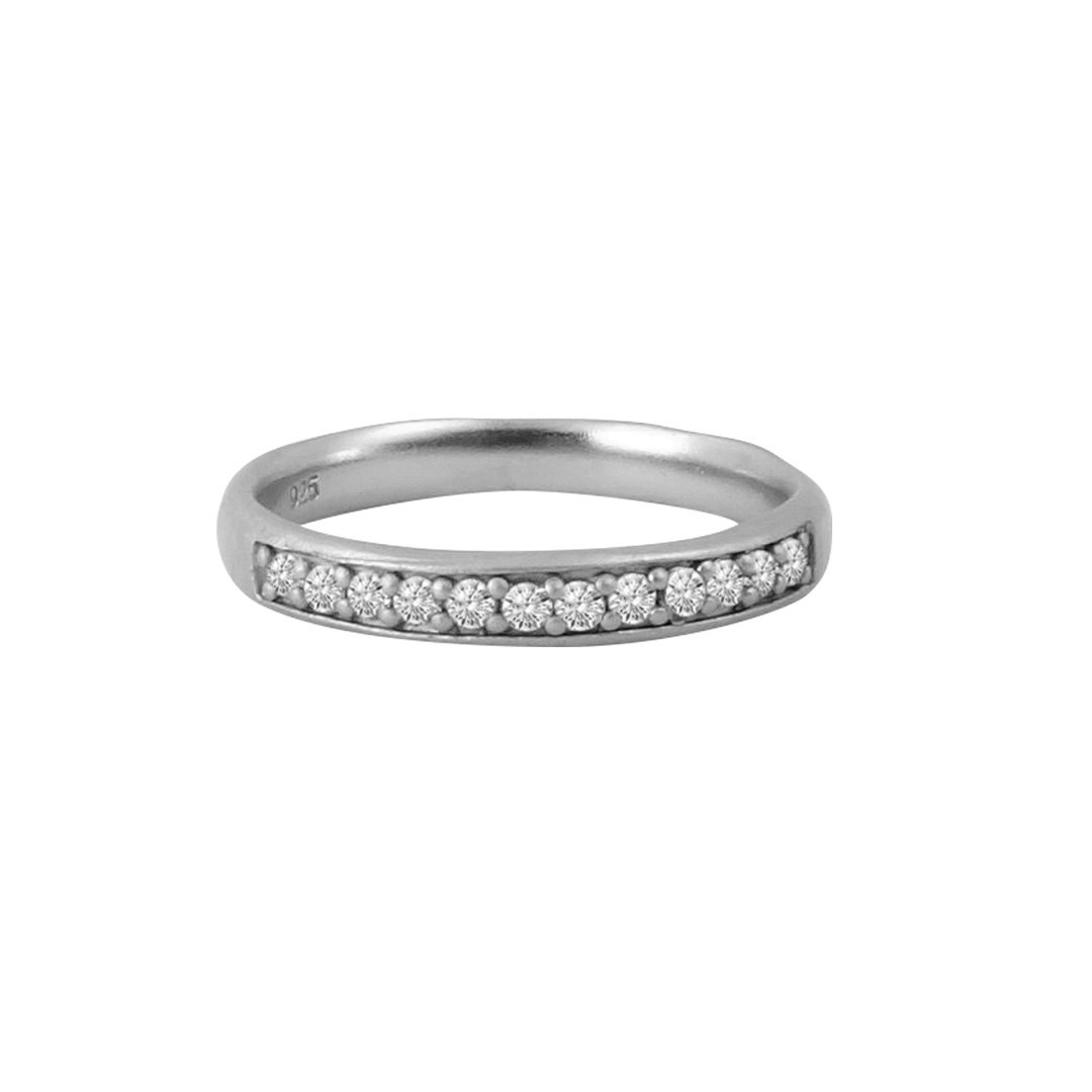 Misty Forest Sparkling Ring - 18K White Gold with Rhodium