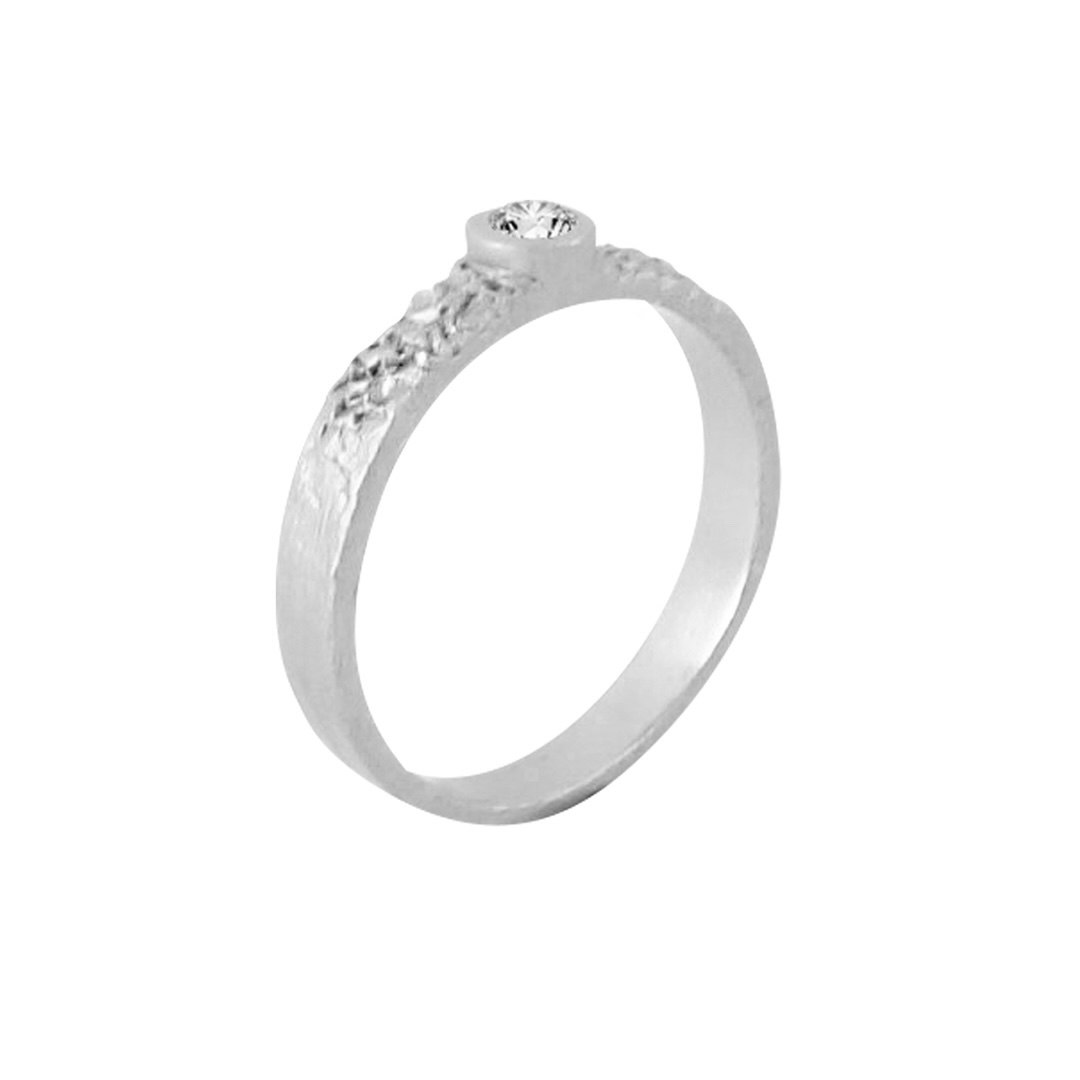 Misty Forest "Éclat" Ring - 18K Vitguld med Rhodium