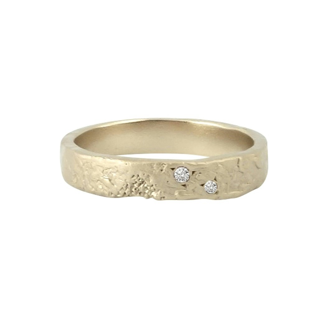 Misty Forest "Twinkle" Ring - 18K Naturligt Vitguld