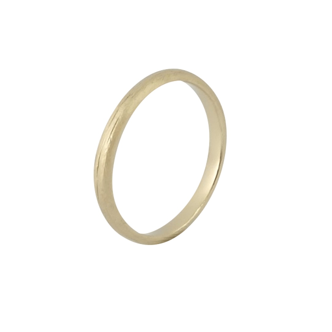 Misty Forest Silk Ring - 18K Natural White Gold