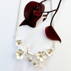 Seki Sakura Halskette - Silber