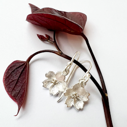 Hanami Sakura Earrings - Silver