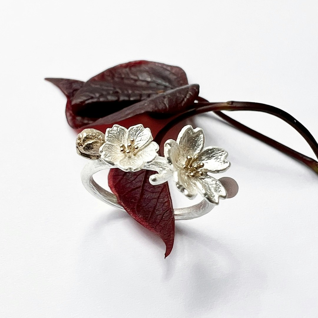 Haikus Sakura Ring - Silber