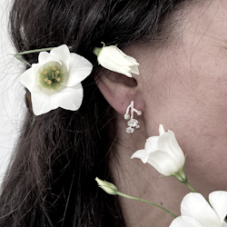 Fuyu Sakura Earrings - Silver