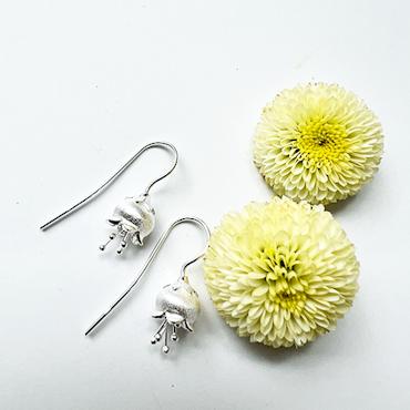 Tiny Lily Earrings - Silver