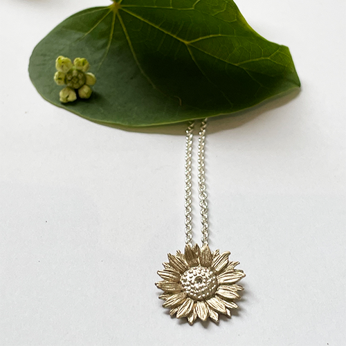 Ms Mars. Sunflower Necklace - Silver