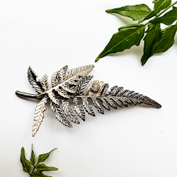 Woodfern Brooch Hairpin - Bronze